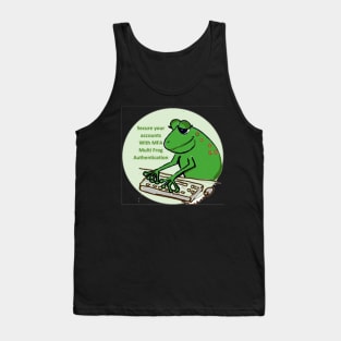 Cybersecurity frog uses multi frog authentication Tank Top